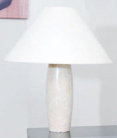 null Lampe façon laque coquille d'oeuf H_57 cm