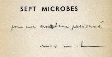 ERNST Max Sept microbes vus à travers un tempérament. Paris, Les Editions des Cahiers...