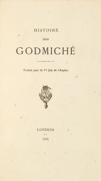 null [EROTISME]. ANONYME. Histoire d'un godmiché. Londres, 1886. 190 x 110 mm, rel....