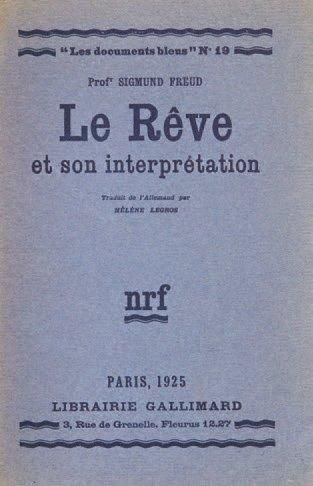 FREUD Sigmund La Psychanalyse. Genève, S.A. des Editions Soror, 1921. 234 x 155 mm,...