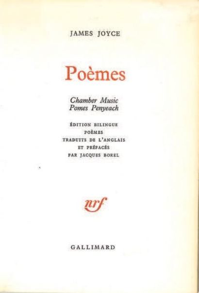 JOYCE James Pomes Penyeach. Paris, Shakespeare & Co, 1927. 122 x 94 mm, Plein maroquin...