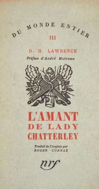 LAWRENCE David Herbert L'Amant de lady Chatterley. Paris, Gallimard, Collection Du...
