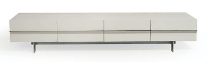 FABIAAN VAN SEVEREN (1957) Cabinet à 8 tiroirs Pièce unique, 2002. Aluminium anodisé,...