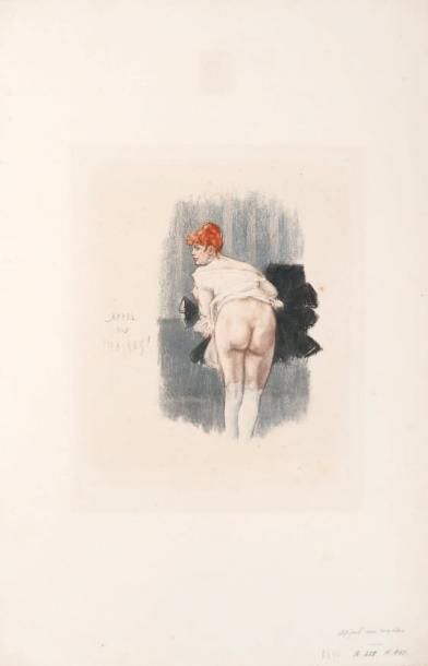 Félicien Rops (1833-1898) Appel aux masses Héliogravure en couleur. H_24,7 cm L_19,4...