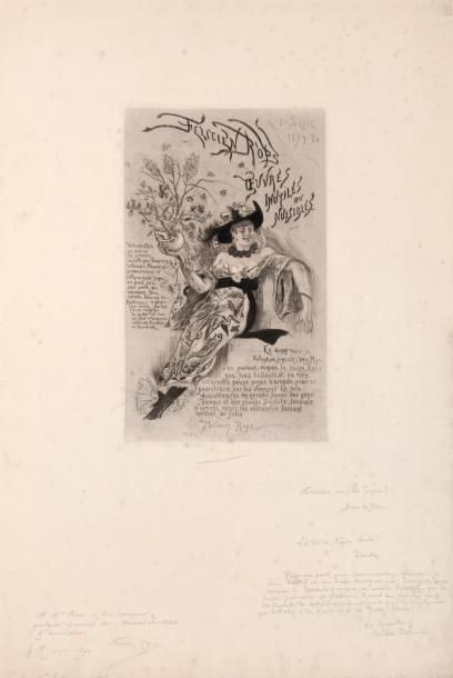 Félicien Rops (1833-1898) Oeuvres inutiles ou nuisibles Sur papier van Gelder. Avec...
