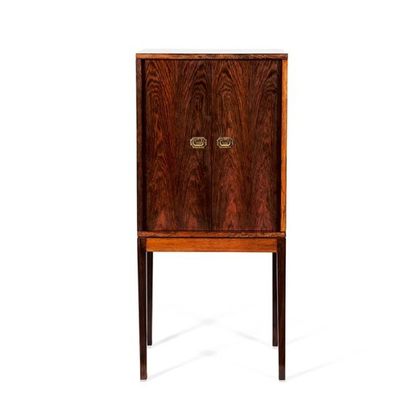 Ole Wanscher (1903-1985) Cabinet de collectionneur Palissandre Vers 1950 H_99 cm...