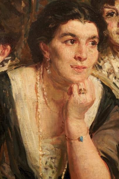 Jacques-Emile BLANCHE (1861-1942) Portrait de la cantatrice Marya Freund et de ses...