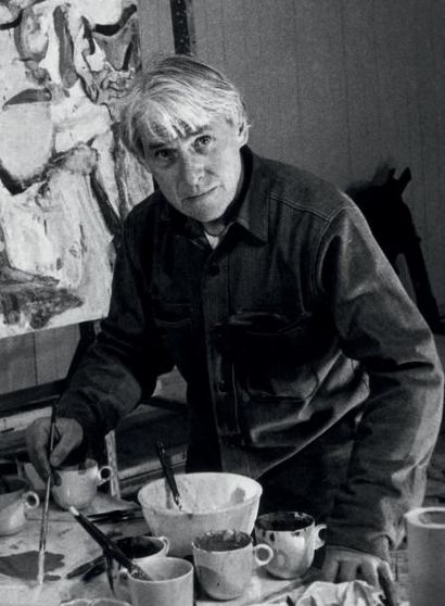 Willem DE KOONING (1904-1997) Untitled Peinture sur papier. Signée en bas à droite....