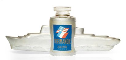 Jean Patou «Normandie» Exceptionnel maquette en matière de synthèse. Objet publicitaire...