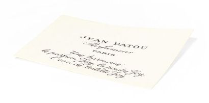 Jean Patou «Joy» Boîte à poudre «Joy» de forme circulaire et scellée. Base en carton...