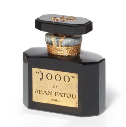 Jean Patou «1000» Prototype, jamais commercialisé, flacon en verre couleur noire,...