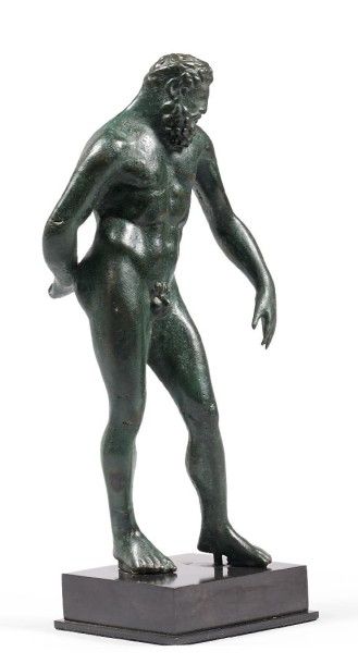 HERCULE FARNÈSE. Statuette représentant Hercule...