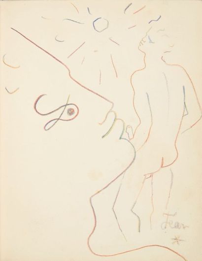 COCTEAU (Jean) Le Livre blanc. Paris, Paul Morihien, sans date [1949]. Petit in-4,...