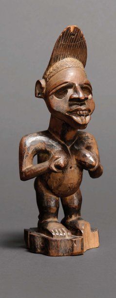 null Statue Yomb e Nkissi, Congo Bois H_27 cm Provenance : Collecté par un militaire...
