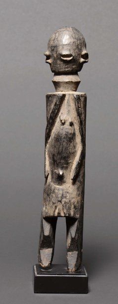 null Statuette Wurkum Nigeria Bois H_35 cm Provenance : John Gilstoff Figurine abstraite...