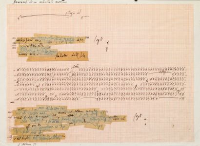 CARLO ALFANO (1932-1990) Frammenti d'un autorittratto anonimo, 1971 Encre et collage...