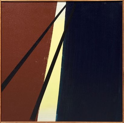Hans HARTUNG (1904 - 1989) T 1974 R 23, 1974 Acrylique sur toile H_180 cm L_180 cm...
