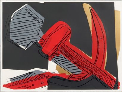 ANDY WARHOL (1928 - 1987) Hammer and Sickle (special edition), 1977 Ensemble de 7...