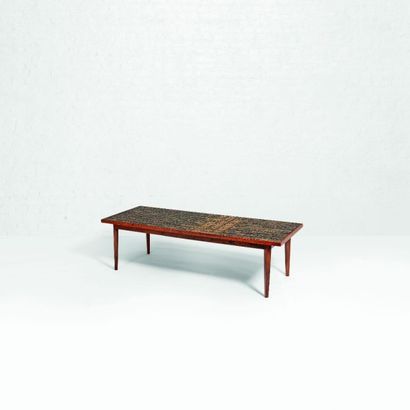 BJORN WIINBLAD (1918-2006) & SEVERIN HANSEN JR Danemark Grande table basse Palissandre...