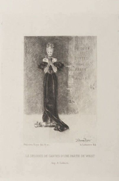 Félicien Rops (1833-1898) Dix planches pour illustrer les Diaboliques Sur papier...