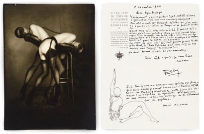 MOLINIER Pierre (1900-1976) 2 Lettres autographes signées, Bordeaux 1976-1977, à...