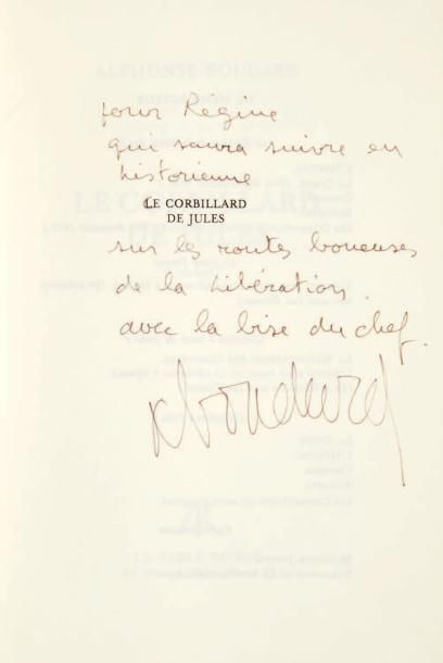 BOUDARD (Alphonse) Le Corbillard de Jules. Roman. Paris, La Table ronde, 1979. In-8...