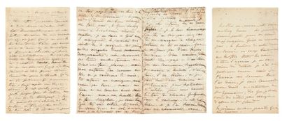 Claire de Kersaint, duchesse de DURAS (1778-1828) Femme de lettres. 52 lettres autographes,...