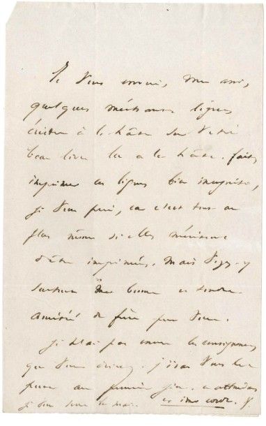 Victor Hugo (1802-1885) [AF] L.A.S. «V.», [16 mai 1835], à Alexandre GUIRAUD; 1 page...