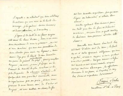 Eugène SCRIBE (1791-1861) Auteur dramatique. [AF] 20 L.A.S., 1817-1855; 26 pages...