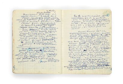 Jacques CHARDONNE MANUSCRIT autographe, Propos comme ça, 1965-1967; cahier d'écolier...