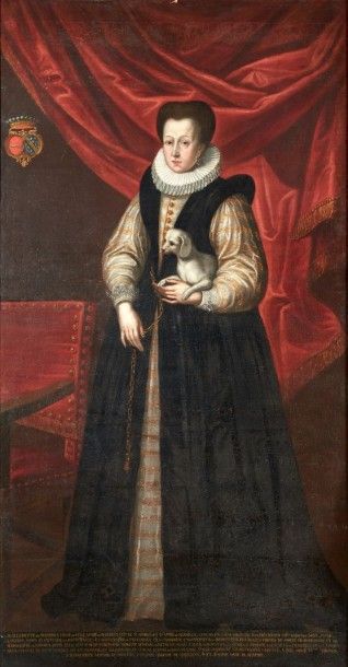 ÉCOLE FRANÇAISE de la première moitié du XVIIe siècle Portrait de Madame Guillemette...