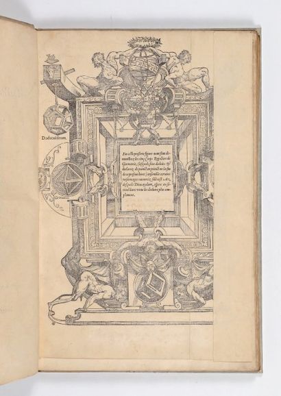COUSIN (Jean) Livre de perspective.
Paris, Jean le Royer, 1560.
In-folio, vélin blanc,...