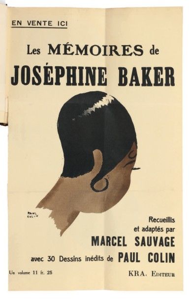 BAKER (Josephine) Les Mémoires de Joséphine Baker recueillis et adaptés par Marcel...