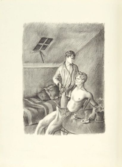 [GENET (Jean)] Vingt lithographies pour un livre que j'ai lu. Paris, 1945. In-4,...