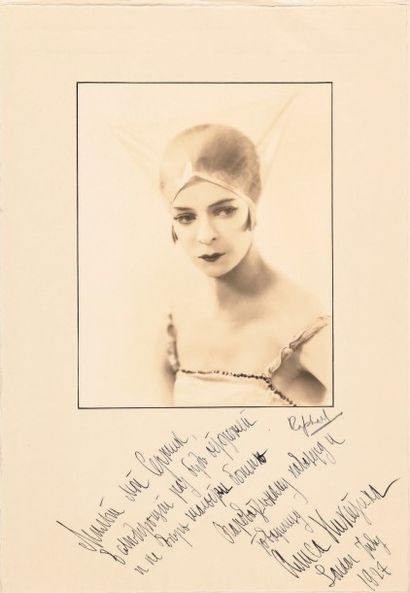 RAPHAËL Portait d'Alicia Nikitina dans «La Chatte». 1927
Tirage de l'époque sur papier...