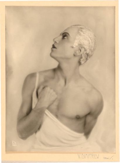 V. DIMITRIEW Serge Lifar dans «Apollon Musagète». Paris. 1928 Tirage de l'époque...