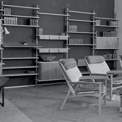 EJNAR LARSEN (1917-1987) & AKSEL BENDER MADSEN (1916-2000) 
Bibliothèque
Structure...