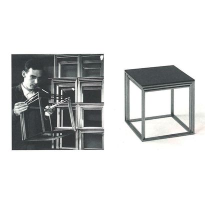 POUL KJAERHOLM (1929-1980) 
Ensemble de trois tables gigognes modèle «PK71»
Struture...