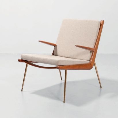 ORLA MØLGAARD-NIELSEN (1907-1993) & PETER HVIDT (1916-1986) 
Fauteuil modèle «Boomerang»
Piètement...