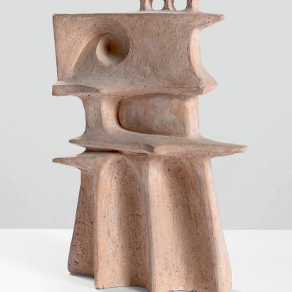 AKE HOLM Pièce unique
Sculpture modèle «3 wise men»
Terre cuite
Signé, vers 1955
H_51...