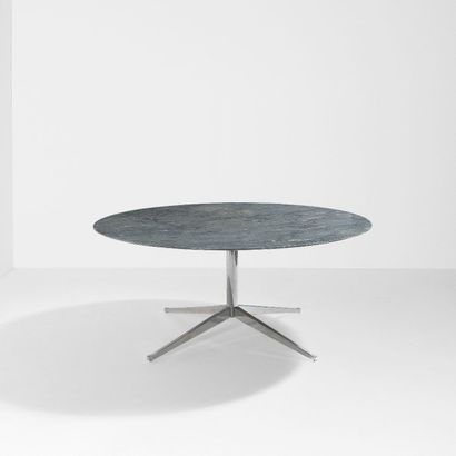 FLORENCE KNOLL (NÉE EN 1917) 
Table
Métal chromé et marbre
Édition Knoll International
Vers...