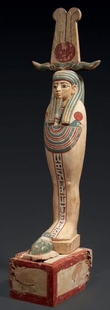 null PTAH-SOKAR-OSIRIS.
Statuette représentant le dieu Ptah-Sokar-Osiris. Il est...