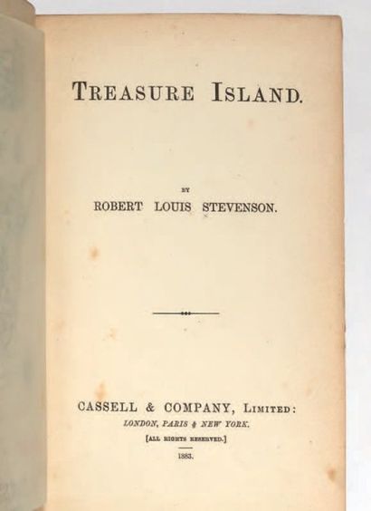 Stevenson, Robert Louis 
Treasure Island. London, Cassell & Company, 1883.
In-8 de...