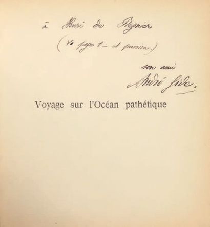 GIDE, André 
Le Voyage d'Urien. Paris, Librairie de l'Art indépendant, 1893.
In-8...