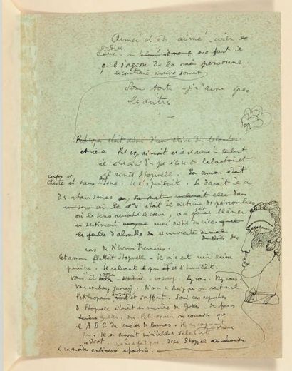 COCTEAU, Jean 
Le Grand Écart. Sans lieu [Le Lavandou], 1923.
Manuscrit autographe...