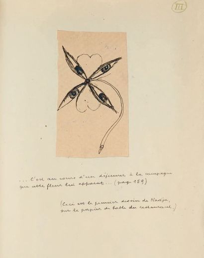 BRETON, André 
Nadja. [1927-1928.]
Manuscrit autographe signé in-folio (310 x 200...