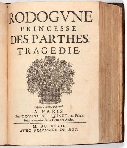 CORNEILLE, Pierre 
Recueil de 6 pièces en édition originale. Paris, 1644-1650.
6...
