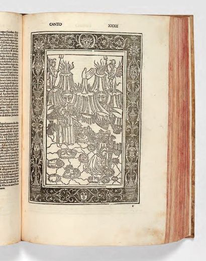 DANTE ALIGHIERI 
[La Comedia, avec le commentaire de Cristoforo Landino]. Brescia,...