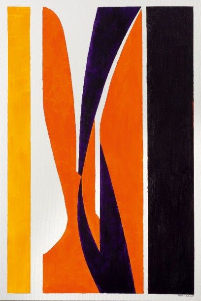 MICHEL DUSSART (1936) 
Sans titre
Acrylique sur toile.
Signée en bas à droite.
H_120...