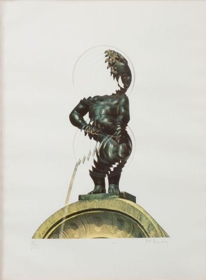 POL BURY (1922-2005) 
Manneken-Pis, 1993 (Mélangeur d'images)
Edition numérotée 75/75
Edité...